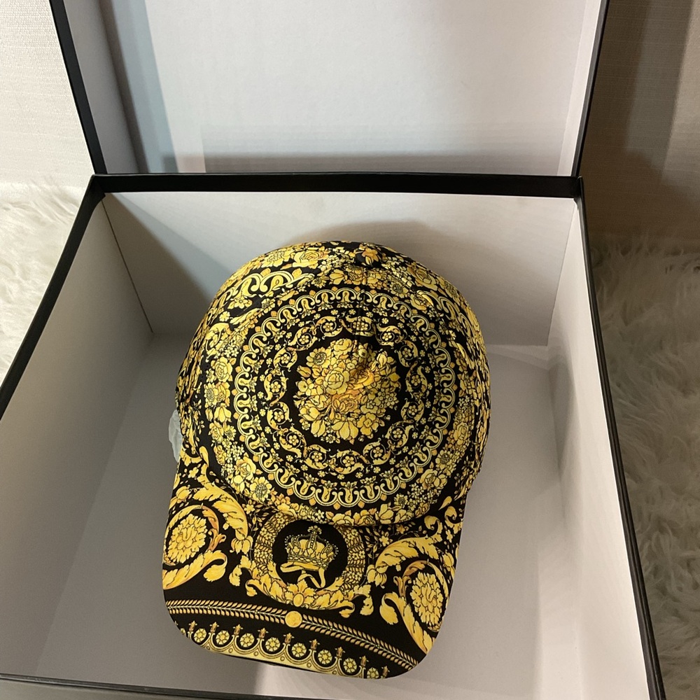 Versace Black and Silver Cap